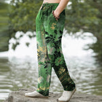 Buddha Stones Cotton Floral Starlight Pattern Men's Tapered Pants With Pockets