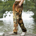 Buddha Stones Cotton Floral Starlight Pattern Men's Tapered Pants With Pockets