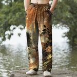Buddha Stones Cotton Floral Starlight Pattern Men's Tapered Pants With Pockets
