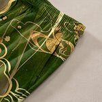 Buddha Stones Cotton Lotus Cloud Pattern Men's Tapered Pants With Pockets