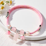 Buddha Stones Plaited String Rose Quartz Fish Relationships Adjustable Cats Dogs Pet Collar