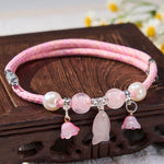 Buddha Stones Plaited String Rose Quartz Fish Relationships Adjustable Cats Dogs Pet Collar