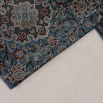 Buddha Stones Pure Cotton Bohemian Floral Pattern Women's Elastic Waist Pants With Pockets