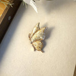 Buddha Stones Handcrafted Butterfly with Rhinestone Transformation Tone Alloy Brooch