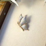 Buddha Stones Handcrafted Butterfly with Rhinestone Transformation Tone Alloy Brooch