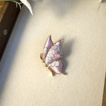Buddha Stones Handcrafted Butterfly with Rhinestone Transformation Tone Alloy Brooch