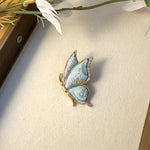 Buddha Stones Handcrafted Butterfly with Rhinestone Transformation Tone Alloy Brooch
