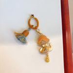 Buddha Stones Song Brocade Handmade Chinese Zodiac Tassel Lucky Keychain