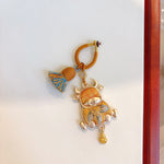 Buddha Stones Song Brocade Handmade Chinese Zodiac Tassel Lucky Keychain