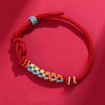 Buddha Stones Hand-Woven Red String Chinese Knotting Luck Bracelet
