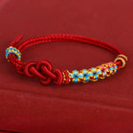 Buddha Stones Hand-Woven Red String Chinese Knotting Luck Bracelet