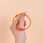 Buddha Stones Cinnabar Chinese Zodiac Blessing Hand-Woven Red String Bracelet