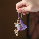 Buddha Stones Song Brocade Koi Fish Prosperity Keychain