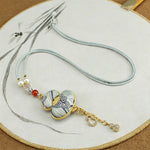 Buddha Stones Song Brocade Gourd Elegant Necklace