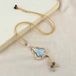 Buddha Stones Song Brocade Gourd Health Necklace