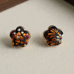 Buddha Stones Song Brocade Flower Balance Earrings