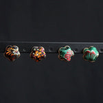 Buddha Stones Song Brocade Flower Balance Earrings
