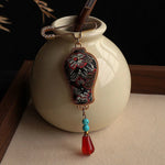 Buddha Stones Song Brocade Vase Design Elegant Brooch