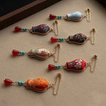Buddha Stones Song Brocade Vase Design Elegant Brooch