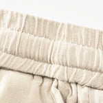 Buddha Stones Summer Casual Vintage Drawstring Solid Long Pants Men's Tapered Pants With Pockets