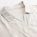 Buddha Stones Summer Casual Minimalist Solid Men's Shirts