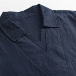 Buddha Stones Summer Casual Minimalist Solid Men's Shirts