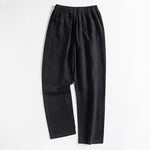 Buddha Stones Spring Casual Minimalist Drawstring Solid Men's Tapered Pants With Pocket