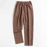 Buddha Stones Spring Casual Minimalist Drawstring Solid Men's Tapered Pants With Pocket