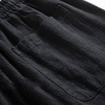 Buddha Stones Spring Casual Minimalist Drawstring Solid Men's Tapered Pants With Pocket