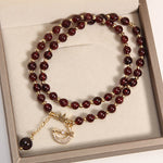 Buddha Stones Moon & Crown Purification Double Wrap Beaded Bracelet