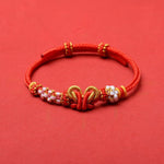 Buddha Stones Handmade Woven Butterfly Luck Adjustable String Bracelet