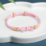 Buddha Stones Hand Woven Butterfly Luck Adjustable Braided Cord Bracelet