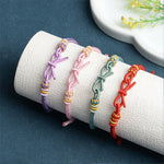 Buddha Stones Hand Woven Butterfly Luck Adjustable Braided Cord Bracelet
