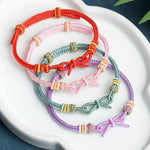 Buddha Stones Hand Woven Butterfly Luck Adjustable Braided Cord Bracelet
