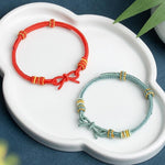 Buddha Stones Hand Woven Butterfly Luck Adjustable Braided Cord Bracelet