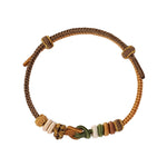 Buddha Stones Hand-Woven "Prosperous Universe" Knotting Prosperity Multicolor Cord Bracelet