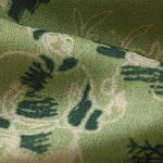Buddha Stones Summer Tang Style Frog Button Floral Pavilion Women's Elbow-Length Sleeve Shirts