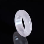 Buddha Stones Natural Rose Quartz Loving Energy Healing Ring