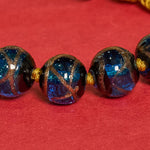 Buddha Stones Tibetan Liuli Glass Bead Five Directions Gods Of Wealth Buddha Eye Blessing String Bracelet