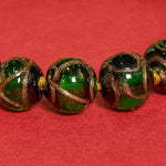 Buddha Stones Tibetan Liuli Glass Bead Five Directions Gods Of Wealth Buddha Eye Blessing String Bracelet