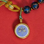 Buddha Stones Tibetan Liuli Glass Bead Five Directions Gods Of Wealth Buddha Eye Blessing String Bracelet