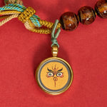 Buddha Stones Tibetan Liuli Glass Bead Five Directions Gods Of Wealth Buddha Eye Blessing String Bracelet