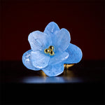 Buddha Stones Liuli Hydrangea Flower Wisdom Ring