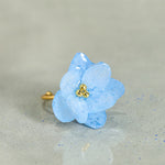 Buddha Stones Liuli Hydrangea Flower Wisdom Ring