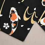 Buddha Stones Cotton Koi Fish Ripple Pattern Men's Tapered Pants With Pockets