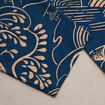 Buddha Stones Cotton Oriental Landscape Pattern Men's Tapered Pants With Pockets