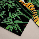 Buddha Stones Cotton Tiger Jungle Pattern Men's Tapered Pants With Pockets