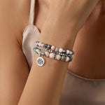 FREE Today: New Beginning and Motivating 3Pcs Zebra Jasper Lotus Enlightenment Beaded Bracelet
