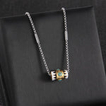 Buddha Stones Copper Enamel Evil Eye Protection Pendant Necklace