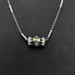Buddha Stones Copper Enamel Evil Eye Protection Pendant Necklace